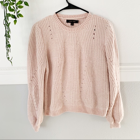 love tree chenille sweater